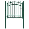 vidaXL Brama ogrodzeniowa z kolcami stalowymi 100x100 cm Podgląd zdjęcia produktu 5