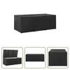 The Living Store Gartenbox Poly Rattan 180x90x70 cm Schwarz Náhled obrázku produktu 9