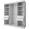 An open wardrobe with shelves and drawers. Produktbild-Vorschau