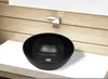 Lavabo in Vetroceramica rotondo nero Anteprima dell’immagine prodotto 12