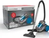 A product box and the vacuum cleaner it contains, shown together against a light gray background. Produktbild-Vorschau