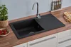 Einbauspüle Küchenspüle Spüle Granit Mineralite 78 x 44 Produktbild-Vorschau 6