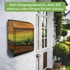 banjado Design Briefkasten Stahl schwarz mit Zeitungsfach Produktbild-Vorschau 3