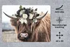 MuchoWow® Mauspad Mousepad Schottische Highlander - Blumen Produktbild-Vorschau 2