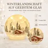 formano LED Deko-Kugel Winterhaus 15 cm Glas drehend Timer Produktbild-Vorschau 2
