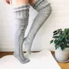 Dlouhé pletené ponožky do půli stehen,Dámské ponožky, Teplé Náhled obrázku produktu 8