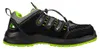 A side view of a black and neon green safety shoe against a white background. Podgląd zdjęcia produktu