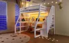 Hoogslaper 90x200 cm met L-vormig bureau, LED-verlichting, Productafbeelding-voorbeeld 12