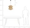BELIANI Lampa wisząca naturalna słomiany klosz czarna Podgląd zdjęcia produktu 7