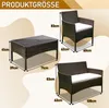 Jayseuw Set da salotto 4 pezzi Mobili da balcone Set da Anteprima dell’immagine prodotto 2