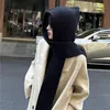 Strickmütze mit integriertem Schal winddicht dicke Produktbild-Vorschau 2