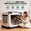 Faltbare Hundebox Transporttasche Transportbox Auto Katze Produktbild-Vorschau 2