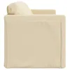vidaXL Bodensofa mit Schlaffunktion Creme 112x174x55 cm Produktbild-Vorschau 6
