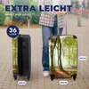MuchoWow® Koffer Handgepäck Trolley Rollkoffer Kleine Produktbild-Vorschau 5
