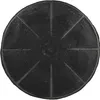 A round, black activated carbon filter for a range hood, viewed from directly above. Produktbild-Vorschau