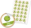 itenga 24x Sticker "Apfel" (Motiv 179) Produktbild-Vorschau 1
