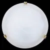 Plafond verre 30 cm E27 1x60W verre blanc albâtre rond Voir les images du produit 5