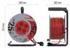 PVC Kabeltrommel – 4 Steckdosen, 25m, 1,5mm2 SCHUKO Náhľad obrázku produktu
