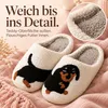 Dackel Hausschuhe Plüsch – Kuschelige Hunde Hausschuhe mit Produktbild-Vorschau 4