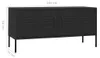 vidaXL TV-Schrank Schwarz 105x35x50 cm Stahl Produktbild-Vorschau 8