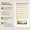 Doppelrollo 80x210cm Gelb-Leinen Duo Rollo Klemmfix ohne Produktbild-Vorschau 6
