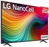 A television screen displaying a colorful abstract pattern, with the LG NanoCell logo and product information visible. Produktbild-Vorschau
