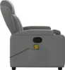 vidaXL Sedia da massaggio in tessuto grigio scuro Anteprima dell’immagine prodotto 10