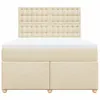 Industrie-Stil Boxspringbett mit Matratze Creme 140x200 cm Produktbild-Vorschau 7