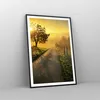 Gerahmtes Poster - Schwarzer Rahmen - Feld Straße Baum - Produktbild-Vorschau 8