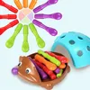 Sorter jeżyk układanka edukacyjna jeż montessori gra liczby Podgląd zdjęcia produktu 14
