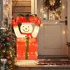 COSTWAY LED Schneemann in Geschenkbox, 115cm beleuchtete Produktbild-Vorschau 2