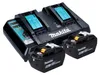 Makita Power Source Kit 18 V met 2x BL 1890 accu 9,0 Ah + Productafbeelding-voorbeeld 1