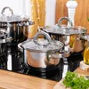 SET DE CUISSONS 8 pcs Set de casseroles à induction en Voir les images du produit 17