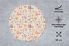 MuchoWow® Mauspad Mousepad Fuchs - Blumen - Regenbogen - Produktbild-Vorschau 3