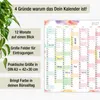 Wandkalender 2027 A3 Aquarell Splash Querformat – Produktbild-Vorschau 4