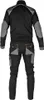 A back view of a black and gray work overall. Produktbild-Vorschau