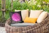 MuchoWow® Outdoor Kissen - Blumen - Aquarell - Rosa - 40x40 Produktbild-Vorschau 3