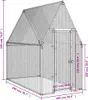 vidaXL Hühnerkäfig Silbern 200x100x190 cm Verzinkter Stahl Produktbild-Vorschau 10