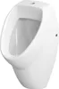 A white ceramic urinal mounted on a white background. Produktbild-Vorschau