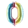 Folienballon Zahl 0 bunt 100 cm Produktbild-Vorschau 5