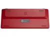 The back of a red Raspberry Pi keyboard is shown against a white background. Produktbild-Vorschau