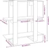 vidaXL Regál na knihy / rozdělovač místností černý 80x30x87 Náhled obrázku produktu 7