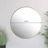 Zrkadlo Valora 40 cm zlatý rám | Veľké zrkadlo 40 cm so Náhľad obrázku produktu 2