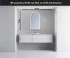 Unregelmäßiger asymmetrischer Spiegel mit LED Beleuchtung Produktbild-Vorschau 2