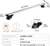 SucceBuy univerzální střešní nosič, 132 cm, hliník, nosnost Náhled obrázku produktu 7