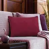 Cuscino in suedette rosso borgogna 60x40 Anteprima dell’immagine prodotto 2