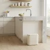 WELLHAUS Mülleimer oval 15L creme Click Deckel schmal Bad Produktbild-Vorschau 5