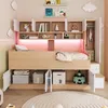 Merax Kinderbett 90x200 cm mit Kleiderschrank und Produktbild-Vorschau 4