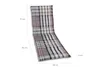 A chaise lounge cushion with dimensions indicated by text overlays. Produktbild-Vorschau