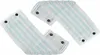 Two white and blue striped mop pads with black snap fasteners are shown against a white background. Produktbild-Vorschau